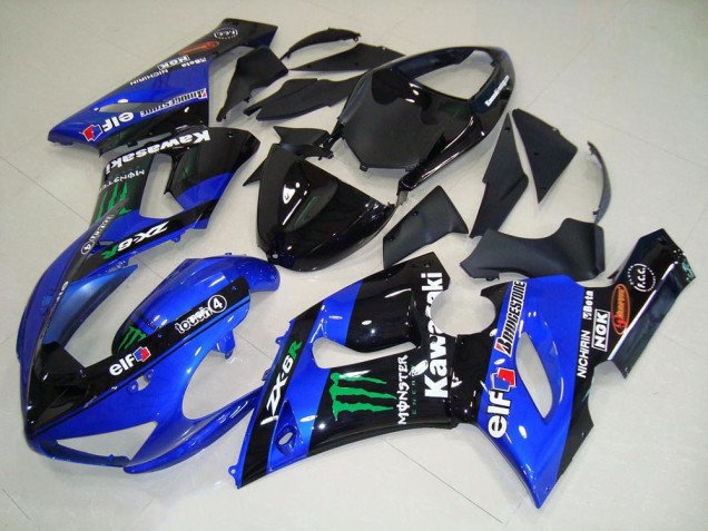 Caramelo Azul Monster Carenado Moto Kawasaki ZX6R 05-06 Caramelo Azul Monster Carenado Moto Kawasaki ZX6R 05-06