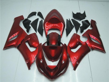 Caramelo Rojo Carenado Moto Kawasaki ZX6R 05-06