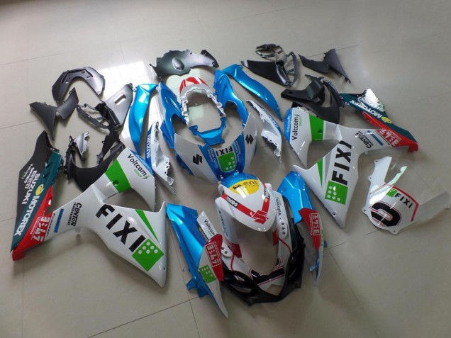 Claro Azul Fixi Carenado Moto Suzuki GSXR 1000 K9 09-16 Claro Azul Fixi Carenado Moto Suzuki GSXR 1000 K9 09-16