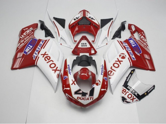 Estilo OEM Xerox con 41 Carenado Moto Ducati 848 1098 1198 07-14 Estilo OEM Xerox con 41 Carenado Moto Ducati 848 1098 1198 07-14