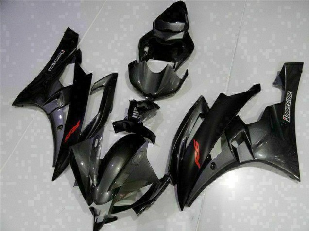 Gris Negro Kits Completo Carenado Moto Yamaha R6 06-07 Gris Negro Kits Completo Carenado Moto Yamaha R6 06-07