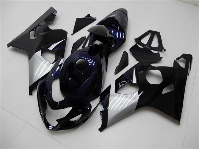 Compra Carenados Moto Suzuki GSXR 600/750 2004-2005 - Negro Brillante Plata Azul