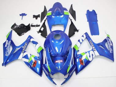 Compra Carenados Moto Suzuki GSXR 600/750 2006-2007 - Azul Blanco Verde Rojo