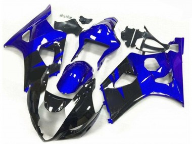 Compra Carenados Moto Suzuki GSXR 1000 2003-2004 - Azul Negro Brillante Raya