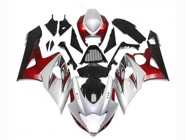 Compra Kits Carenado Moto Suzuki GSXR 1000 2005-2006 - Plata Rojo Negro