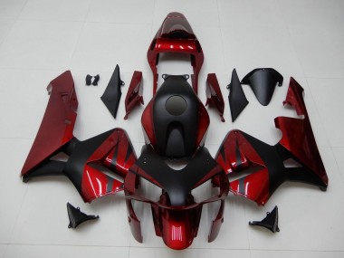 Compra Carenados Moto Honda CBR600RR 2003-2004 - Rojo Negro Mate Raya