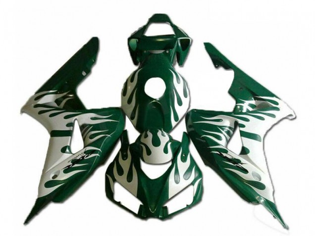 Compra Carenados Moto Honda CBR1000RR 2006-2007 - Blanco Verde Llama
