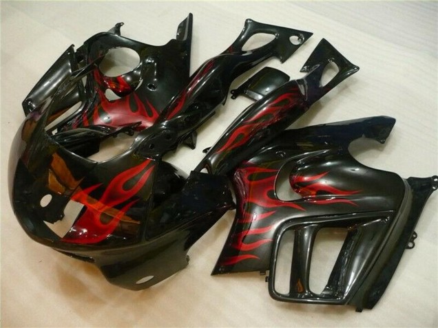 Compra Carenados Moto Honda CBR600 F3 1995-1996 - Negro Brillante Rojo Llama
