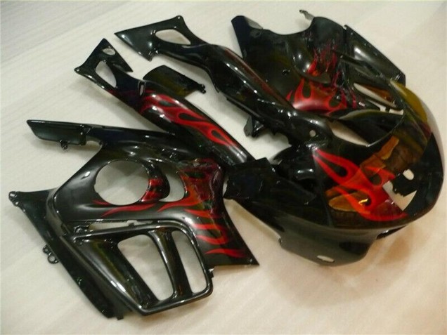 Compra Carenados Moto Honda CBR600 F3 1995-1996 - Negro Brillante Rojo Llama