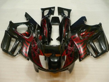 Compra Carenados Moto Honda CBR600 F3 1995-1996 - Negro Brillante Rojo Llama