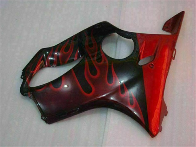 Compra Carenados Moto Honda CBR600 F4i 2004-2007 - Negro Brillante Rojo Llama