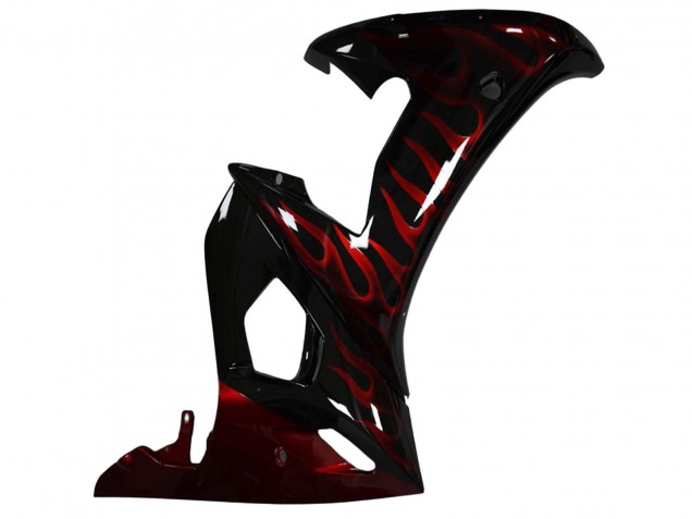 Compra Carenado Moto Yamaha YZF R6 2003-2004 - Negro Brillante Rojo Llama