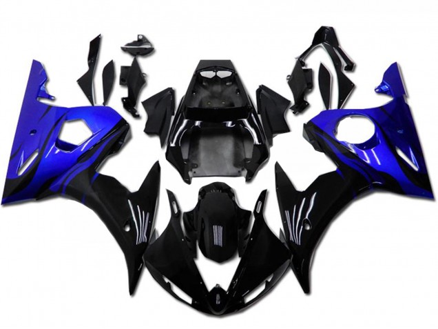 Compra Kits Carenado Moto Yamaha YZF R6 2003-2004 - Azul Negro Brillante