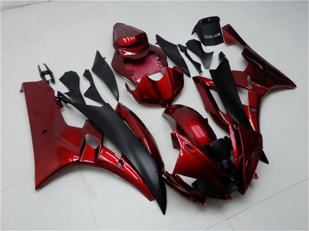 Compra Kits Carenado Moto Yamaha YZF R6 2006-2007 - Rojo Negro Mate