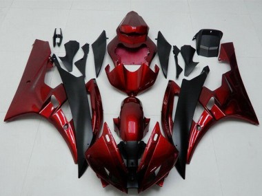 Compra Kits Carenado Moto Yamaha YZF R6 2006-2007 - Rojo Negro Mate