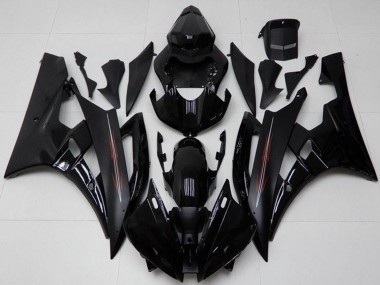 Compra Kits Carenado Moto Yamaha YZF R6 2006-2007 - Negro Brillante Negro Mate