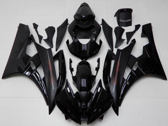 Compra Kits Carenado Moto Yamaha YZF R6 2006-2007 - Negro Brillante Negro Mate