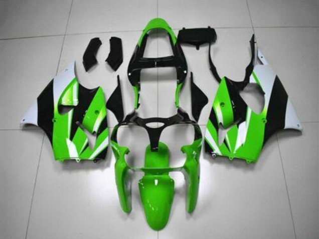 Compra Kits Carenado Moto Kawasaki ZX6R 2000-2002 - Verde Blanco Negro