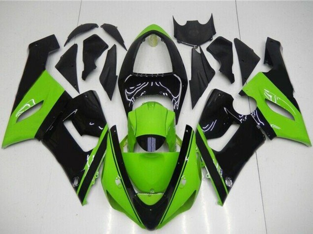 Compra Carenado Moto Kawasaki ZX6R 2005-2006 - Verde Negro Brillante