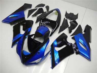 Compra Kits Carenado Moto Kawasaki ZX6R 2005-2006 - Azul Negro Brillante