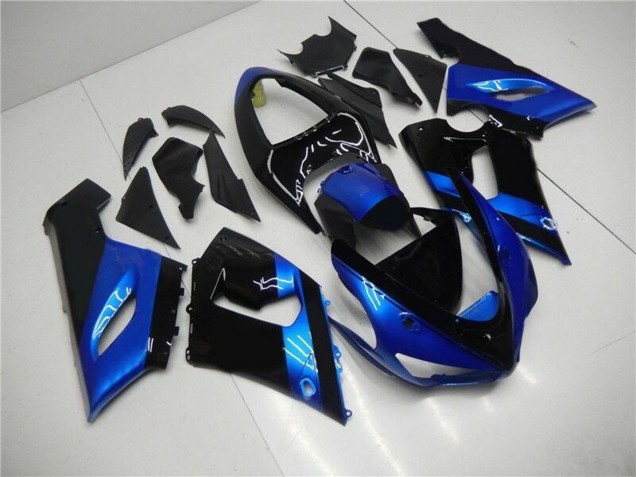 Compra Kits Carenado Moto Kawasaki ZX6R 2005-2006 - Azul Negro Brillante