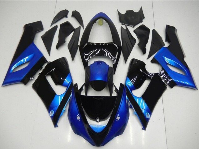 Compra Kits Carenado Moto Kawasaki ZX6R 2005-2006 - Azul Negro Brillante