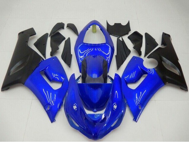 Compra Carenados Moto Kawasaki ZX6R 2005-2006 - Azul Negro Mate