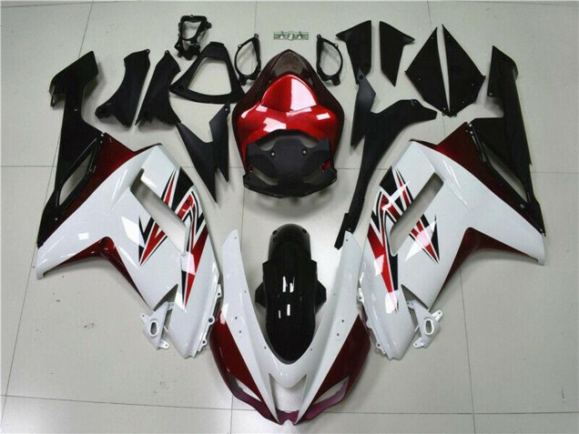 Compra Carenados Moto Kawasaki ZX6R 2007-2008 - Blanco Negro Rojo