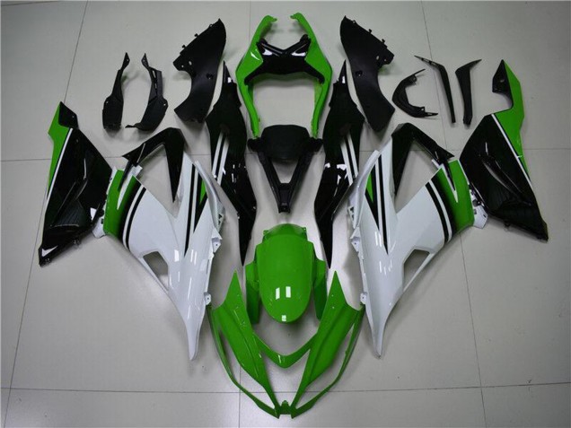 Compra Carenados Moto Kawasaki ZX6R 2013-2018 - Verde Blanco Negro Brillante