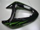 Compra Carenados Moto Kawasaki ZX10R 2006-2007 - Negro Brillante Verde Llama