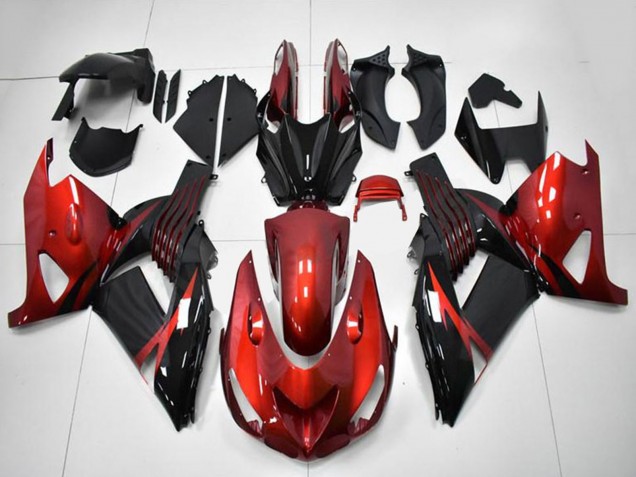 Compra Carenados Moto Kawasaki ZX14R ZZR1400 2006-2011 - Rojo Negro