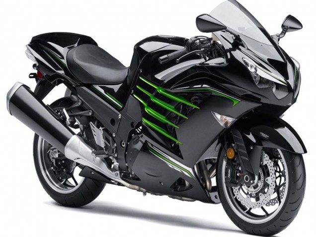 Compra Carenados Moto Kawasaki ZX14R ZZR1400 2012-2024 - Negro Brillante Negro Mate Verde