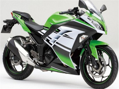 Compra Carenados Moto Kawasaki Ninja 300 EX300R 2013-2024 - Verde Blanco Negro Raya