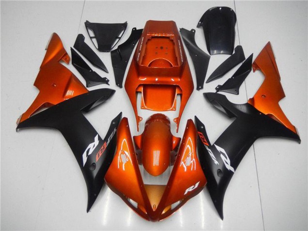 Compra Carenados Moto Yamaha YZF R1 2002-2003 - Naranja Negro Mate