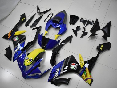Compra Carenados Moto Yamaha YZF R1 2007-2008 - Azul Amarillo Negro Tiburón