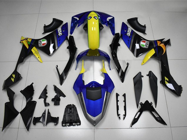 Compra Carenados Moto Yamaha YZF R1 2007-2008 - Azul Amarillo Negro Tiburón