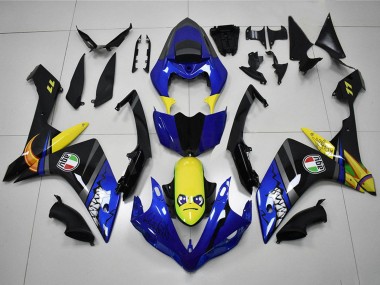 Compra Carenados Moto Yamaha YZF R1 2007-2008 - Azul Amarillo Negro Tiburón