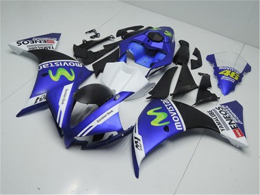 Compra Carenados Moto Yamaha YZF R1 2012-2014 - Azul Blanco Negro Verde MoviStar Yamalube ENEOS