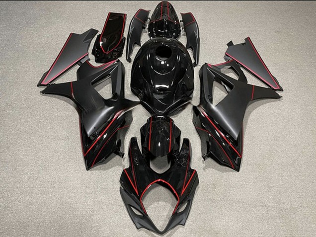 Compra Carenados Moto Suzuki GSXR 1000 2007-2008 - Negro Brillante Negro Mate Rojo