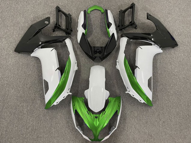 Compra Carenados Moto Kawasaki Ninja 650R 2009-2011 - Blanco Verde Negro Mate