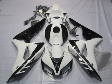Compra Carenados Moto Honda CBR1000RR 2006-2007 - Blanco Negro Brillante OEM Estilo No Calcomanías