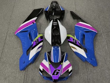 Compra Carenados Moto Honda CBR1000RR 2004-2005 - Blanco Azul Púrpura Amarillo Negro Brillante 6