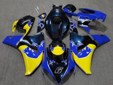 Compra Carenado Moto Honda CBR1000RR 2008-2011 - Azul Oscuro Amarillo Rojo Bull