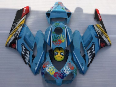 Compra Carenados Moto Honda CBR1000RR 2004-2005 - Azul Amarillo Negro Rojo Tiburón