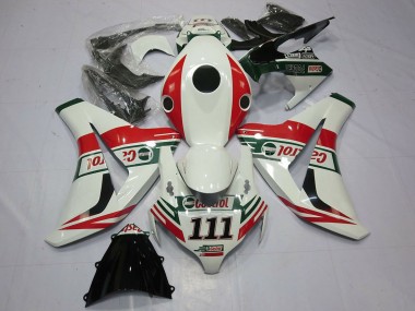 Compra Carenados Moto Honda CBR1000RR 2008-2011 - Blanco Rojo Verde Castrol 111