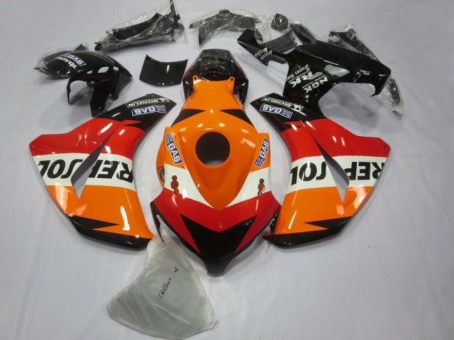 Compra Carenado Moto Honda CBR1000RR 2008-2011 - Naranja Blanco Rojo Negro Brillante Repsol