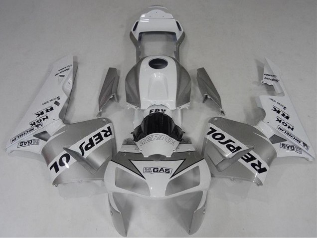 Compra Carenado Moto Honda CBR600RR 2003-2004 - Blanco Plata Negro Repsol