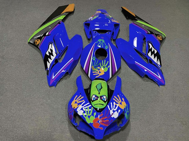 Compra Carenados Moto Honda CBR1000RR 2004-2005 - Azul Verde Naranja Negro Tiburón