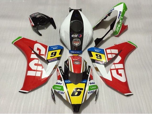Compra Carenados Moto Honda CBR1000RR 2008-2011 - Blanco Rojo Amarillo Verde Negro Givi 6