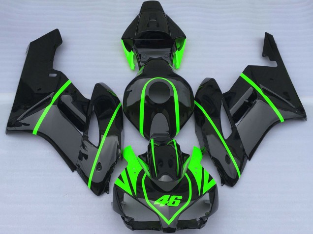 Compra Carenados Moto Honda CBR1000RR 2004-2005 - Negro Brillante Alta Visibilidad Verde